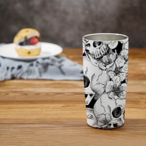 223 Skull Flower Tumbler