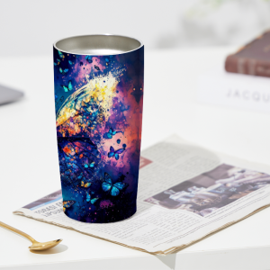 234 Golden Butterfly Tumbler