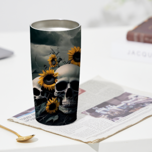 239  Skull Sunflower Tumbler