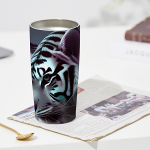 256 Flower Tiger Tumbler