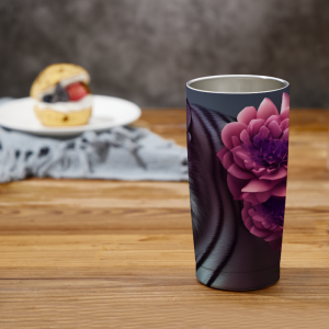 256 Flower Tiger Tumbler