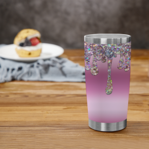 301 Purple Crystal Dripping Tumbler