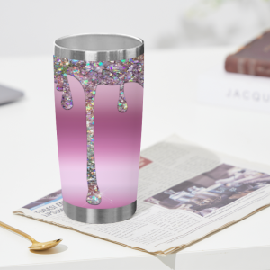 301 Purple Crystal Dripping Tumbler