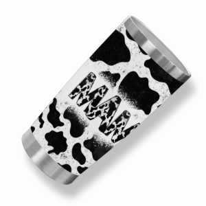 306 Black and White Mom Tumbler