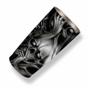 336 Don't look Don't hear Don't speak Skull Tumbler