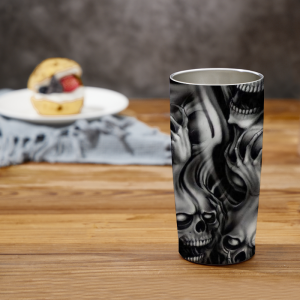 336 Don't look Don't hear Don't speak Skull Tumbler