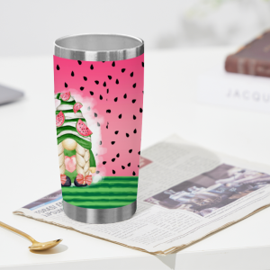 444 Watermelon Gnome Tumbler