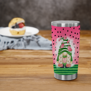 444 Watermelon Gnome Tumbler