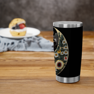 453 Yin Yang Flower Tumbler