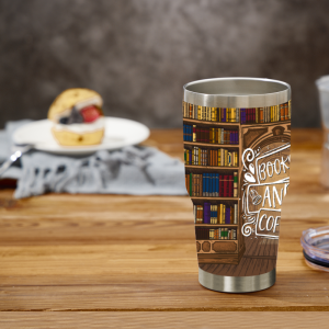 483 Books and Coffee Tumbler