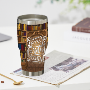 483 Books and Coffee Tumbler