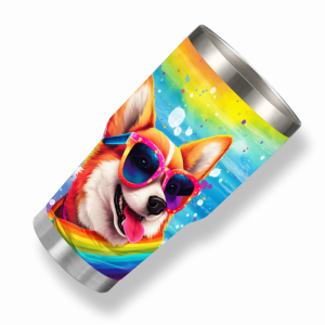 486 Corgi in Sunglasse Tumbler