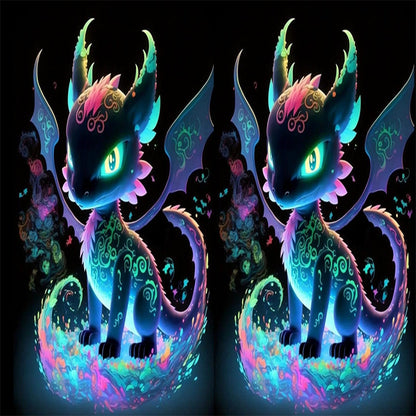 282 Neon Toothless Dragon Tumbler