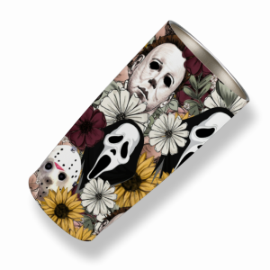 324 Sunflower Skull Face Tumbler