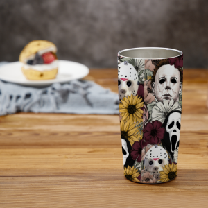 324 Sunflower Skull Face Tumbler