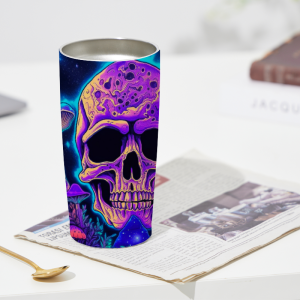 341 Purple Skull Tumbler