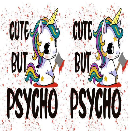 3 Psycho Unicorn Tumbler