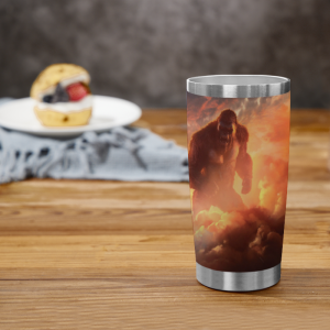 553 Tumbler with Godzilla vs Kong Patterns