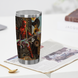 555 Tumbler with Mad Deadpool Patterns