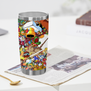 558 Tumbler with Nintendo Patterns