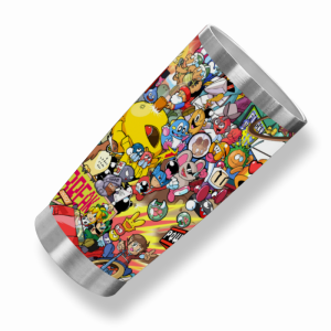 558 Tumbler with Nintendo Patterns