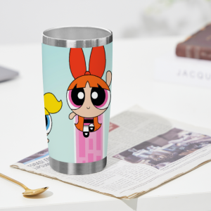 559 Tumbler with Powerpuff Girls Patterns