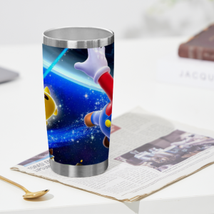 563 Tumbler with Super Mario Galaxy Patterns