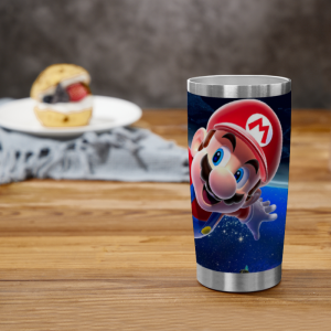 563 Tumbler with Super Mario Galaxy Patterns