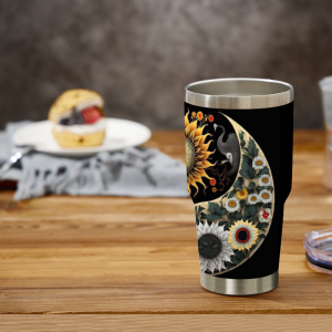 AC01986 Yingyang Flower Tumbler