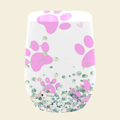 024 Kitty Paws with Glitter Tumbler