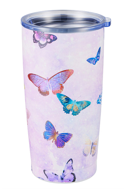 027 Purple Butterfly Tumbler