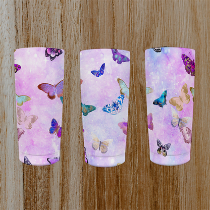 027 Purple Butterfly Tumbler