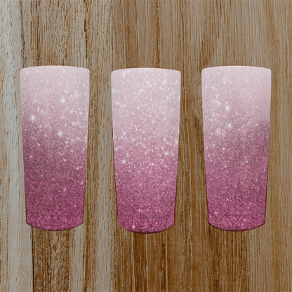 045 Pink Glitter Tumbler