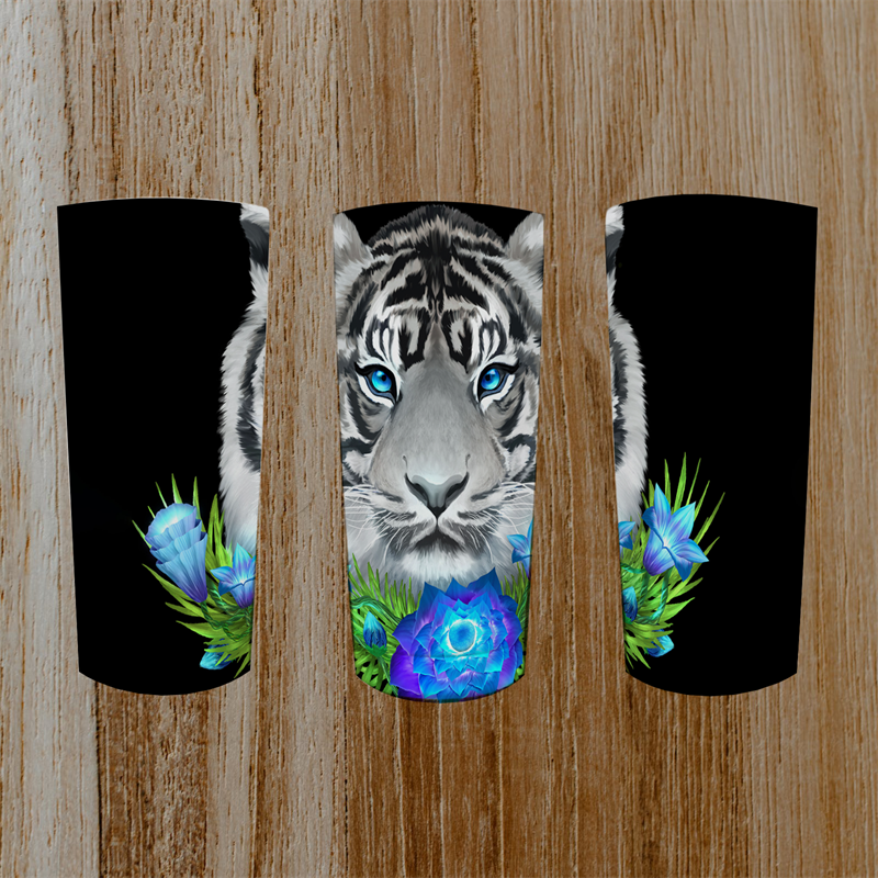 085 White Tiger Tumbler