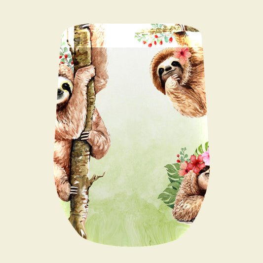 088 Flower Sloth Tumbler