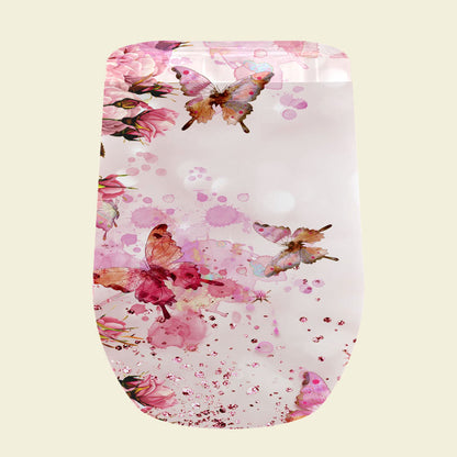 097 Watercolour Pinky Butterfly Tumbler