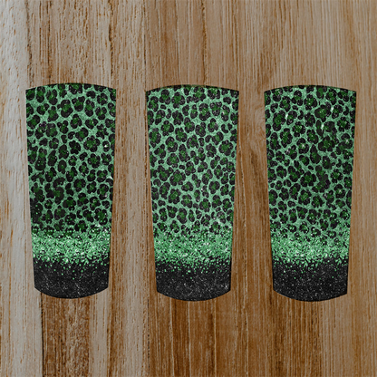 110 Green Leopard Print Tumbler