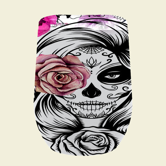 130 Sugar Lady Purple Skull Tumbler