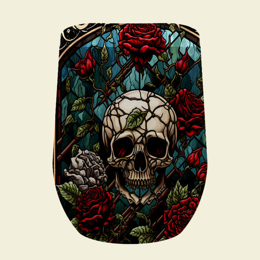 134 Gothic Skull with Roses Tumbler