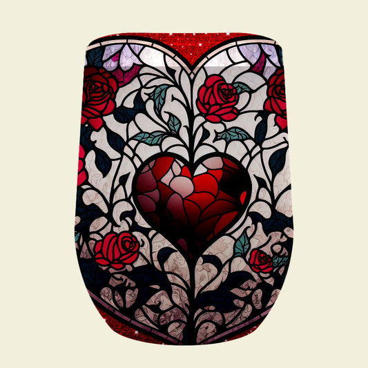 135 Ruby Heart Tumbler