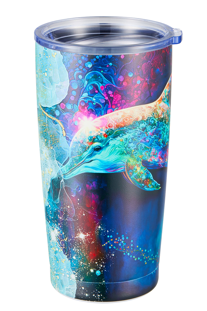 143 Night Sky Dolphin Tumbler