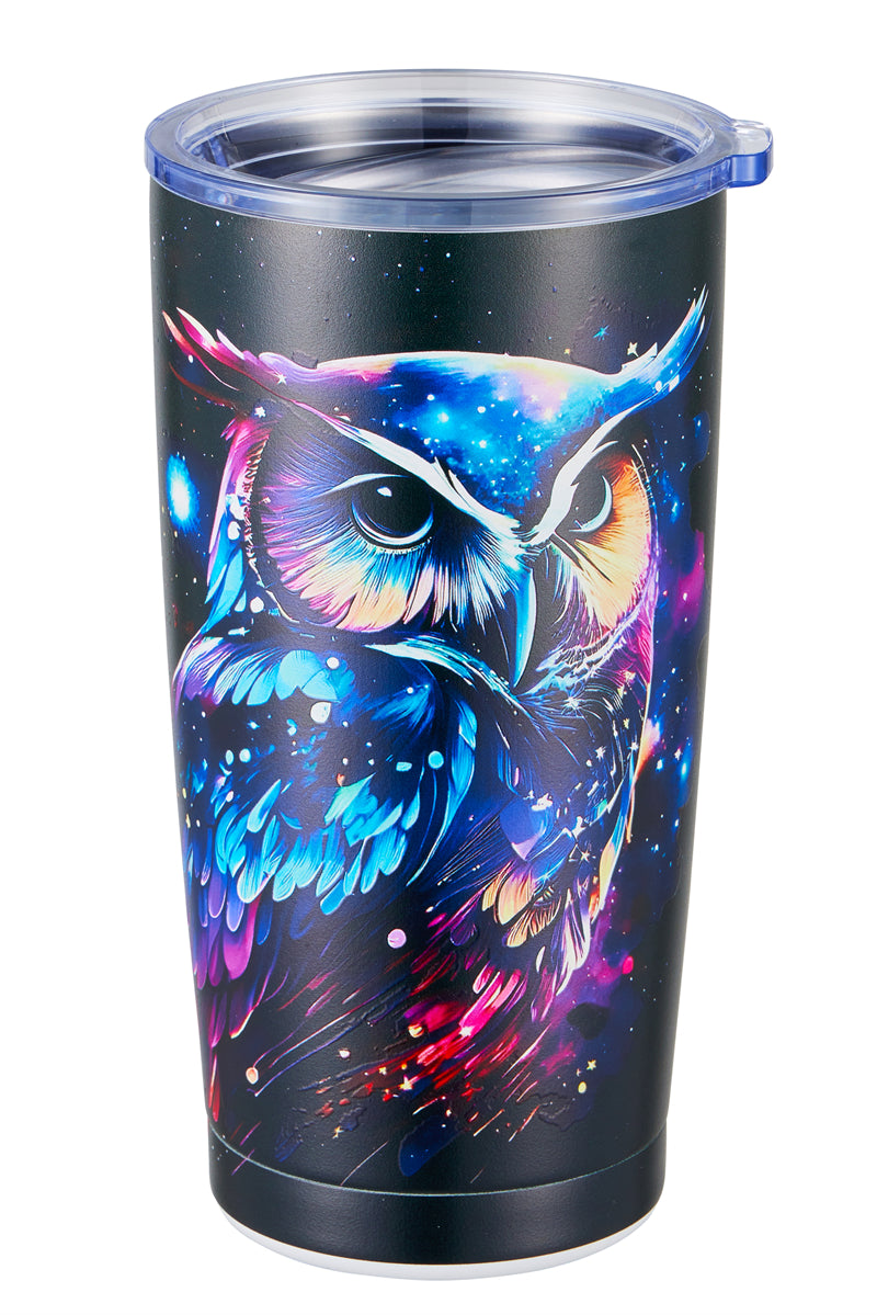 153 Starry Night Owl Tumbler