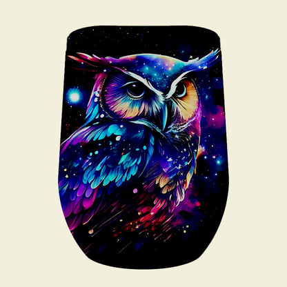 153 Starry Night Owl Tumbler