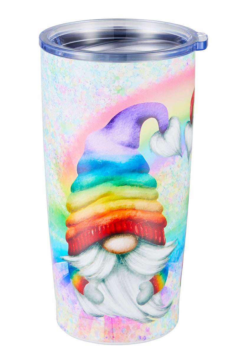 154 Glitter Rainbow Gnomes Tumblers