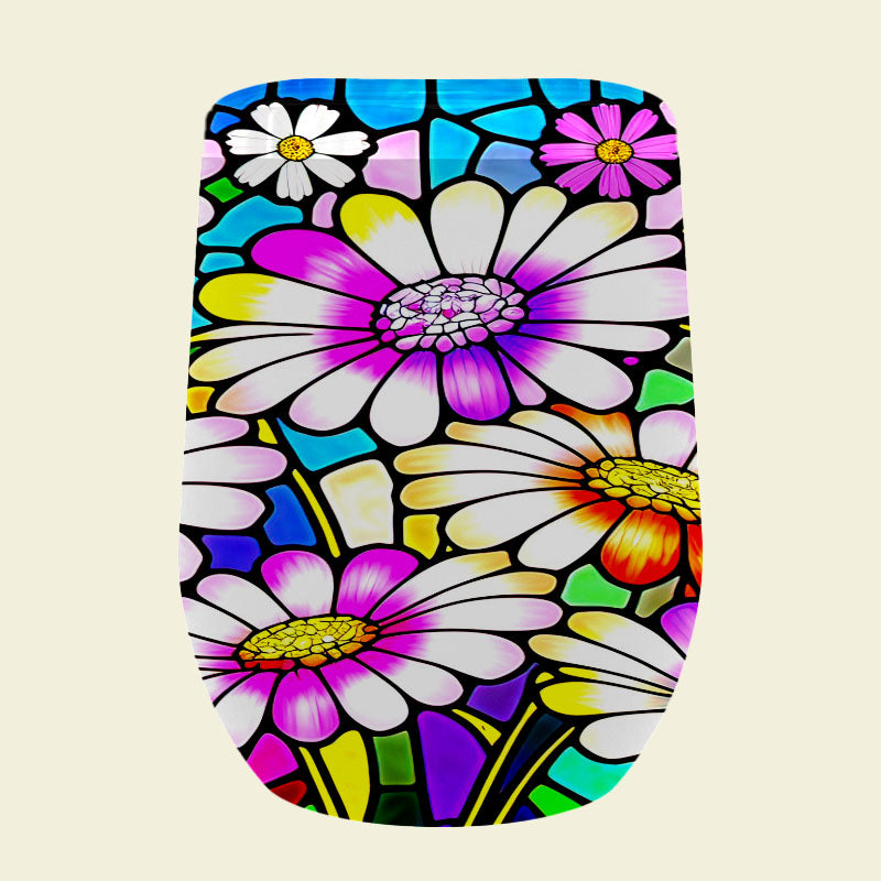 156 Stained Glass Daisy Tumblers