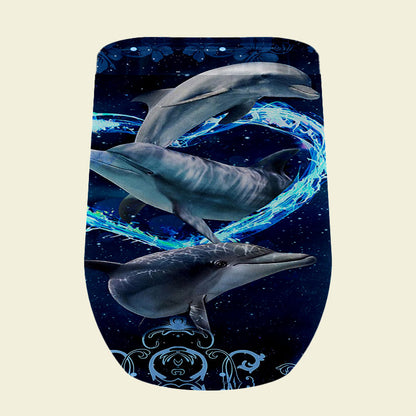 170 Ocean Heart Dolphin Tumblers