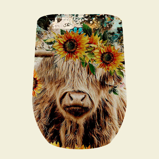 186 Sunflower Highland Cow Tumbler