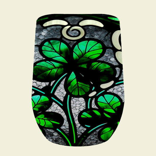 202 Stained Glass 5-Leaf Clover Tumbler