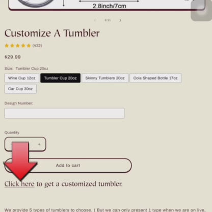 Customize A Tumbler