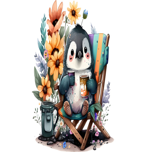 272 Flower Penguin Tumbler